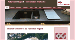 Desktop Screenshot of naturstein-wigand.de