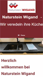 Mobile Screenshot of naturstein-wigand.de